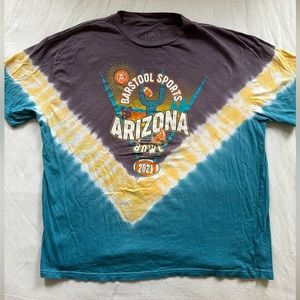 Barstool Sports Inaugural Arizona Bowl 2021 Mens Size XL Tie Dye T-shirt | RARE